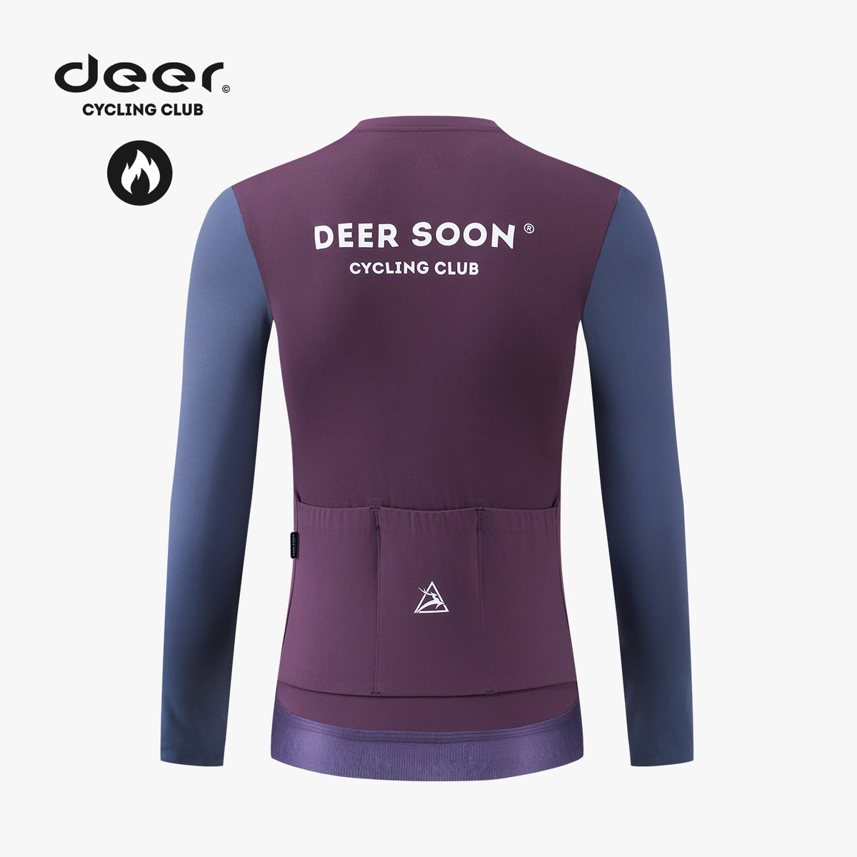 Men's Lightweight Brushed-Fleece Winter Cycling Jersey — product story image 02 of 14