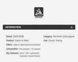 Men's Lightweight Brushed-Fleece Winter Cycling Jersey — thumbnail 7 of 14