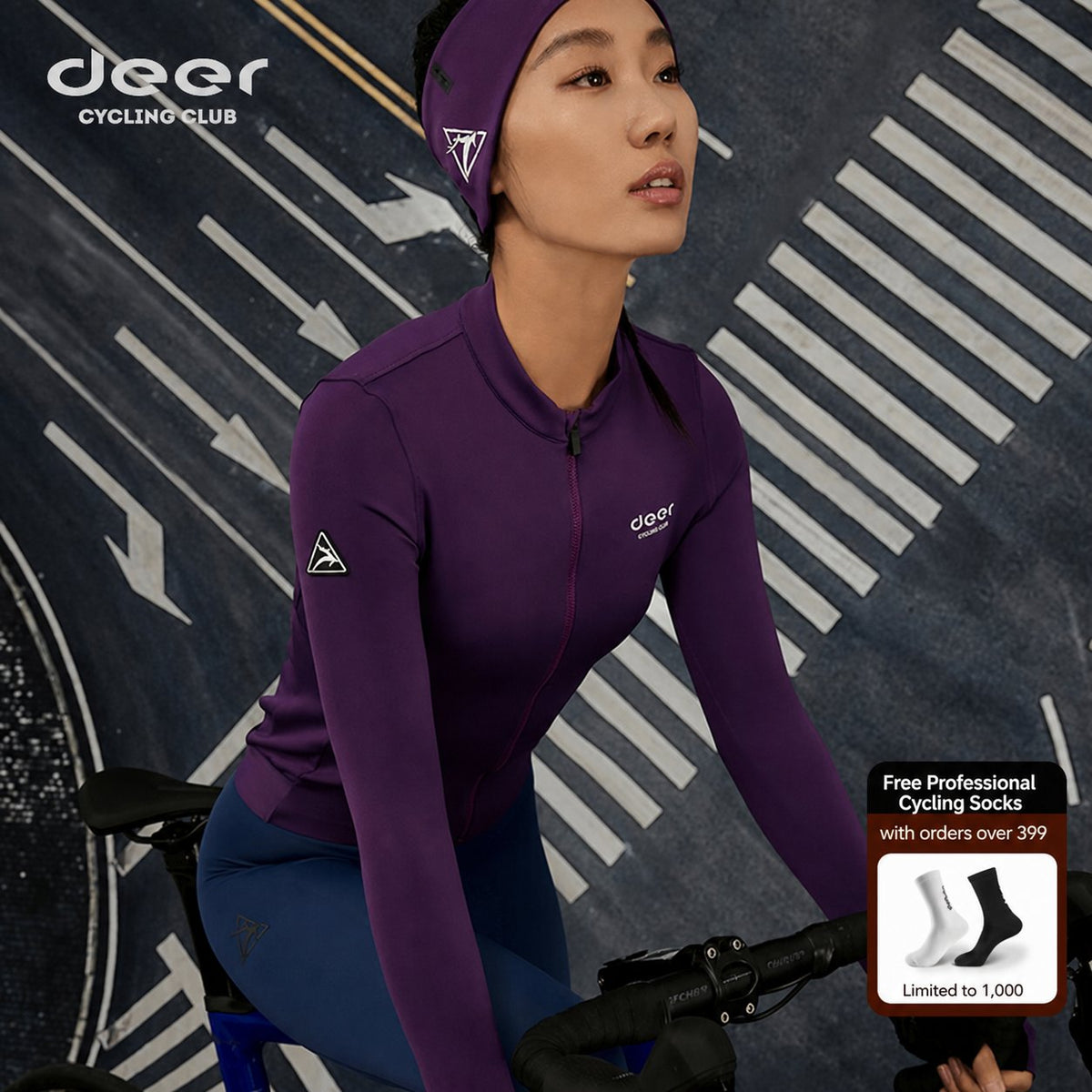 Women's Three-Layer Spring/Fall Long-Sleeve Cycling Jersey — product story image 02 of 37