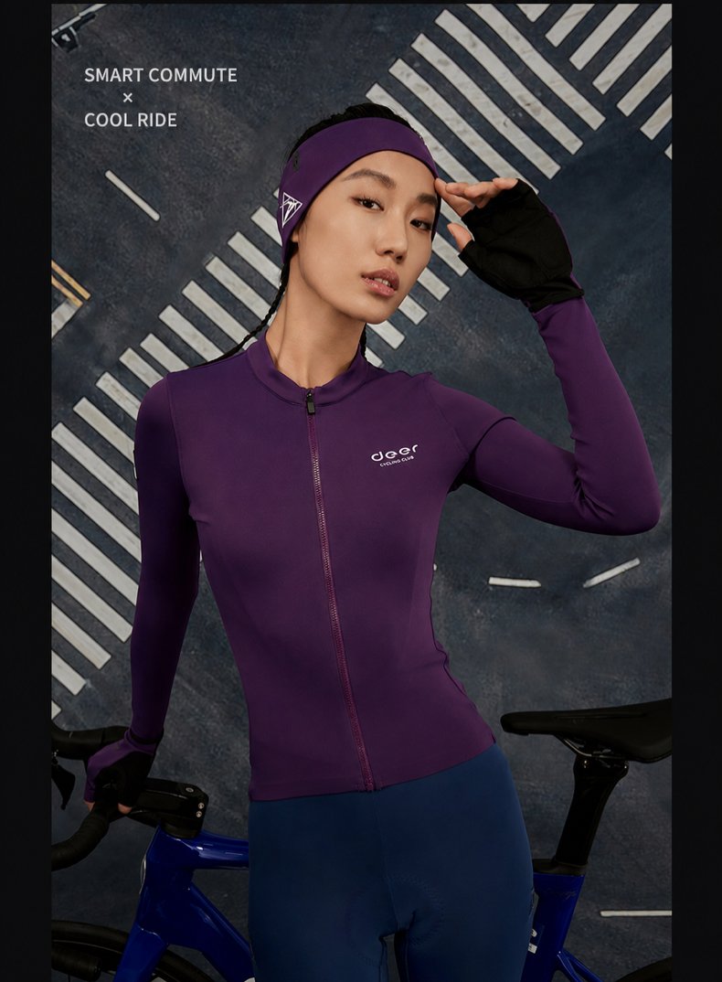 Women's Three-Layer Spring/Fall Long-Sleeve Cycling Jersey — product story image 15 of 37