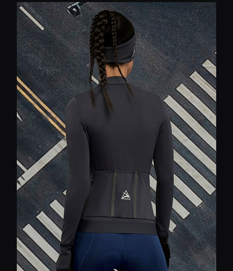 Women's Three-Layer Spring/Fall Long-Sleeve Cycling Jersey — product story image 19 of 37