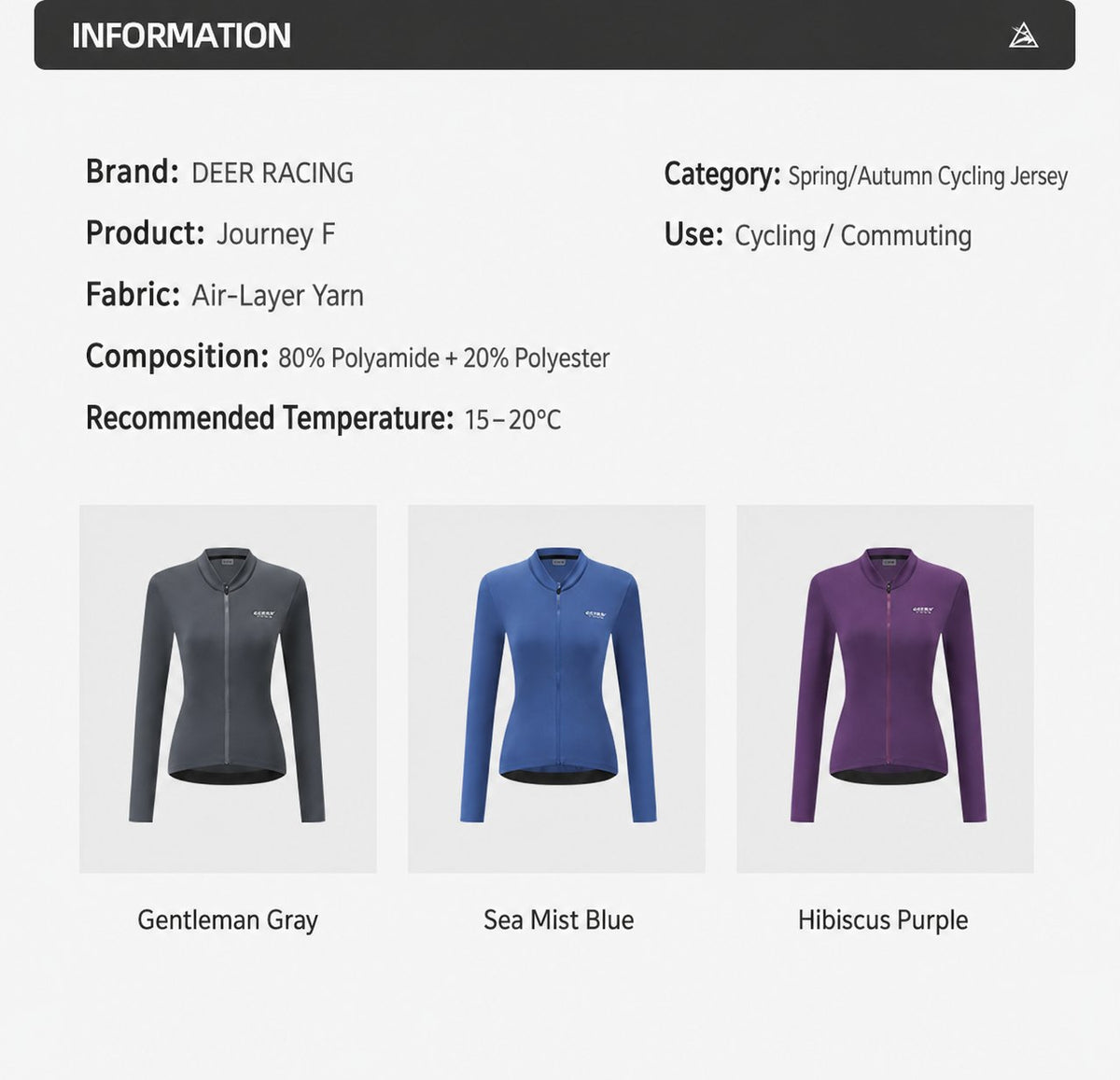 Women's Three-Layer Spring/Fall Long-Sleeve Cycling Jersey — product story image 21 of 37