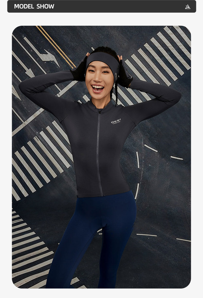 Women's Three-Layer Spring/Fall Long-Sleeve Cycling Jersey — product story image 28 of 37