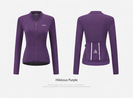 Women's Three-Layer Spring/Fall Long-Sleeve Cycling Jersey — thumbnail 36 of 37