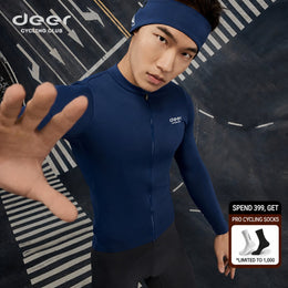 Men's Three-Layer Spring/Fall Long-Sleeve Cycling Jersey — thumbnail 1 of 37