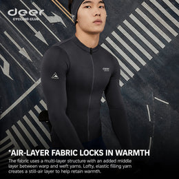 Men's Three-Layer Spring/Fall Long-Sleeve Cycling Jersey — thumbnail 2 of 37