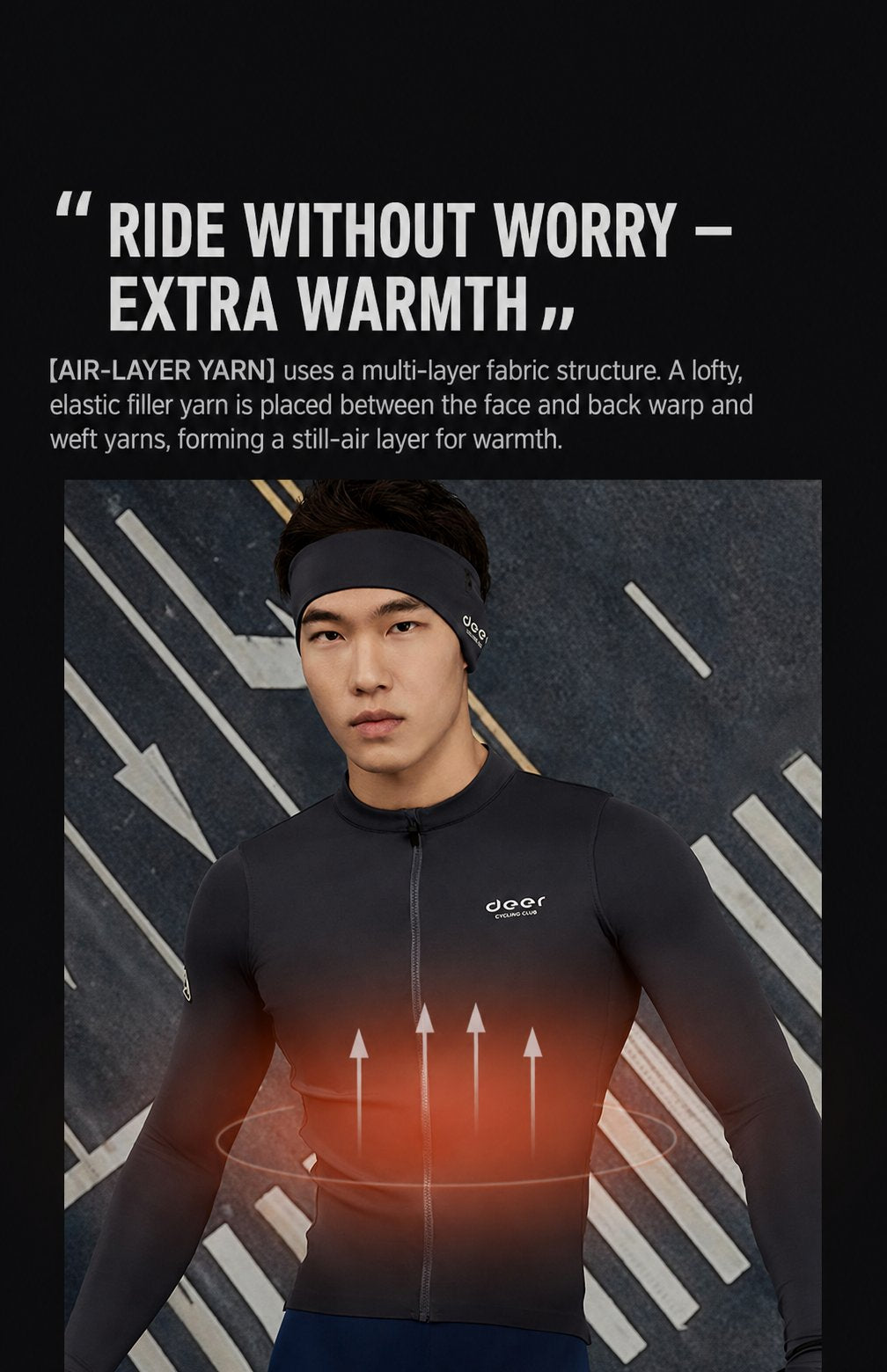 Men's Three-Layer Spring/Fall Long-Sleeve Cycling Jersey — product story image 16 of 37