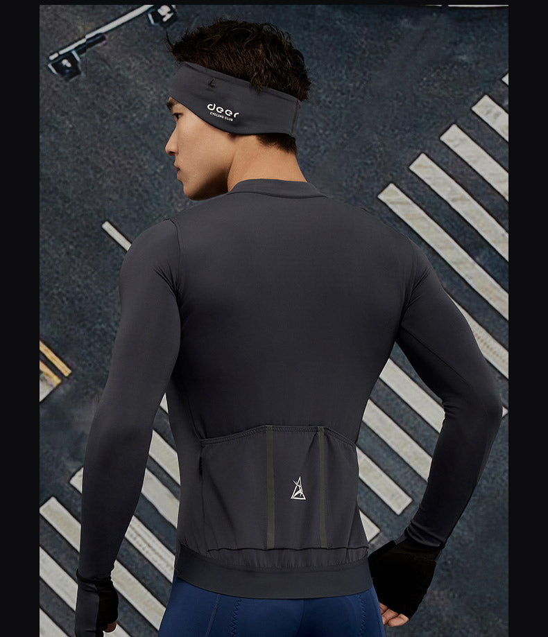 Men's Three-Layer Spring/Fall Long-Sleeve Cycling Jersey — product story image 19 of 37
