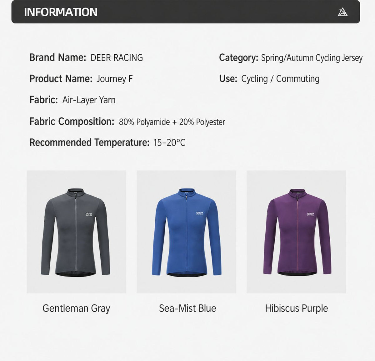 Men's Three-Layer Spring/Fall Long-Sleeve Cycling Jersey — product story image 21 of 37