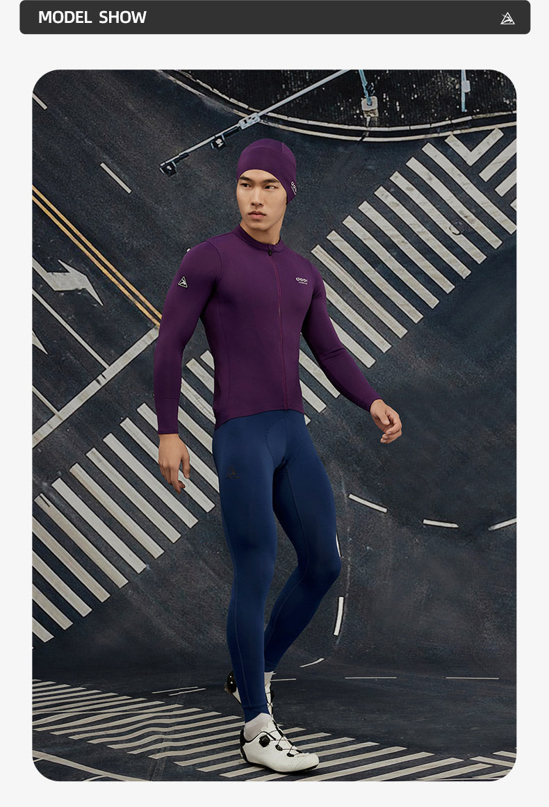 Men's Three-Layer Spring/Fall Long-Sleeve Cycling Jersey — product story image 28 of 37