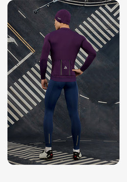 Men's Three-Layer Spring/Fall Long-Sleeve Cycling Jersey — thumbnail 29 of 37