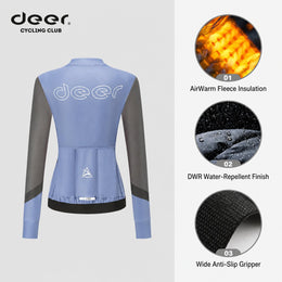 Women's Water-Repellent AirWarm Fleece Road Cycling Jersey — thumbnail 6 of 40