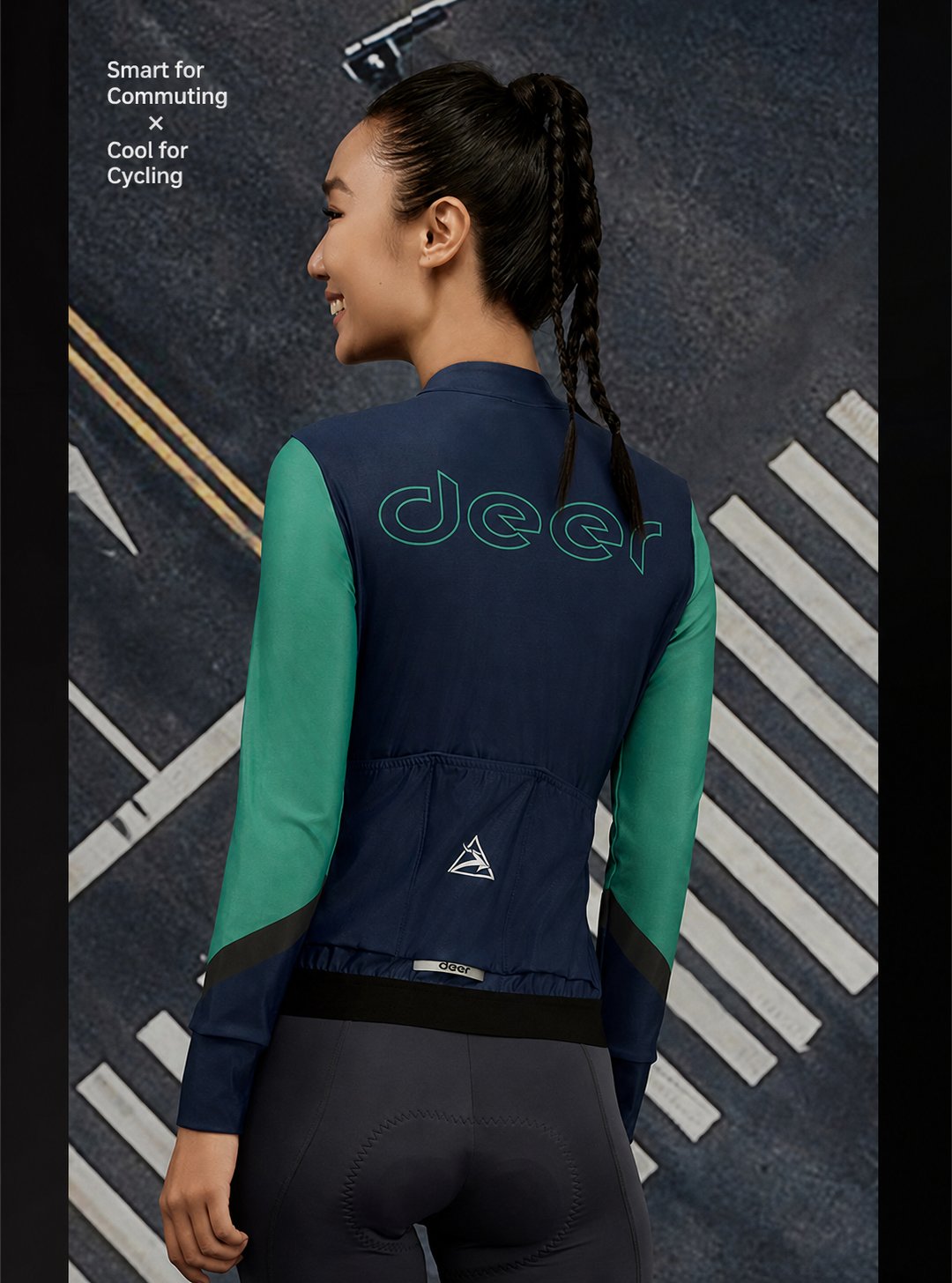 Women's Water-Repellent AirWarm Fleece Road Cycling Jersey — product story image 16 of 40