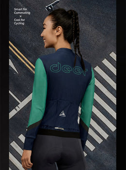 Women's Water-Repellent AirWarm Fleece Road Cycling Jersey — thumbnail 16 of 40