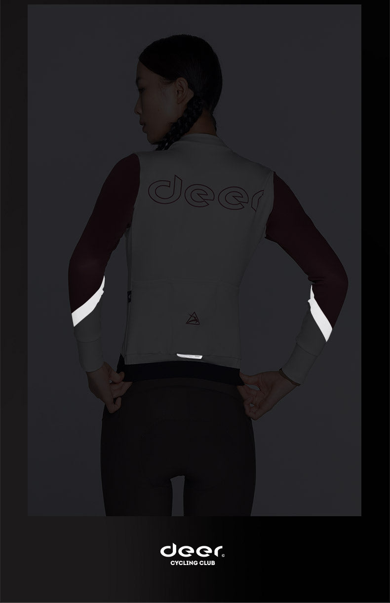 Women's Water-Repellent AirWarm Fleece Road Cycling Jersey — product story image 23 of 40