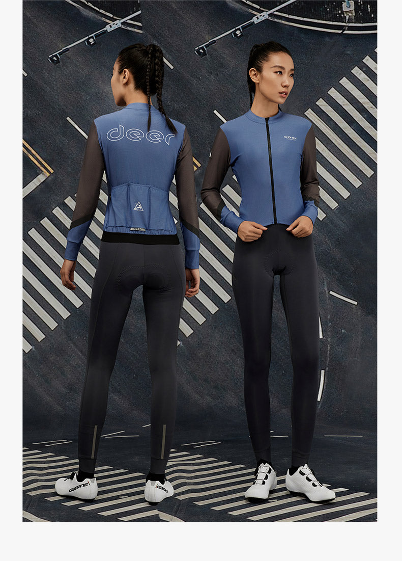 Women's Water-Repellent AirWarm Fleece Road Cycling Jersey — product story image 30 of 40