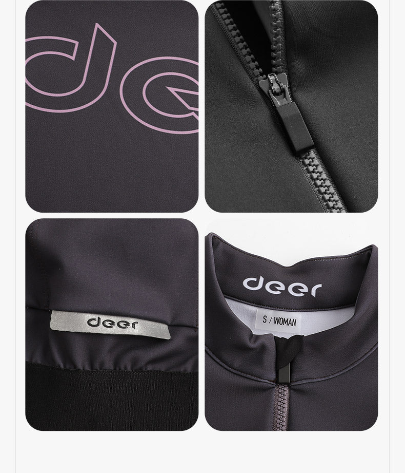 Women's Water-Repellent AirWarm Fleece Road Cycling Jersey — product story image 36 of 40