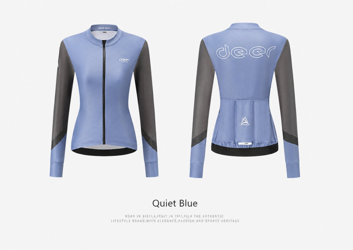 Women's Water-Repellent AirWarm Fleece Road Cycling Jersey — product story image 39 of 40