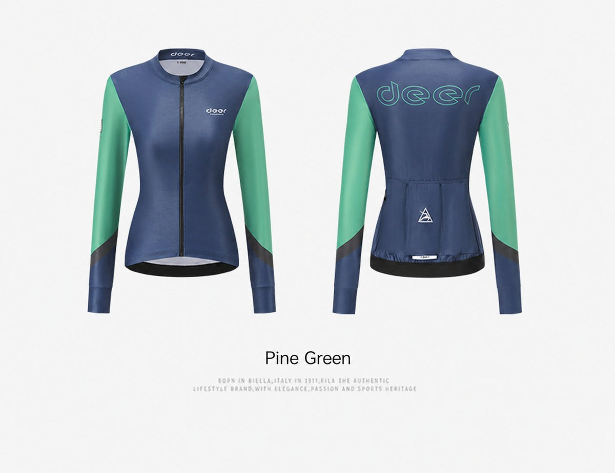 Women's Water-Repellent AirWarm Fleece Road Cycling Jersey — product story image 40 of 40