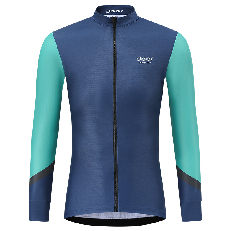 Men's AirWarm Fleece Ergonomic-Fit Long-Sleeve Cycling Jersey — product story image 05 of 32