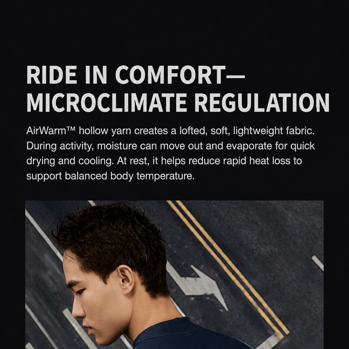 Men's AirWarm Fleece Ergonomic-Fit Long-Sleeve Cycling Jersey — product story image 17 of 32