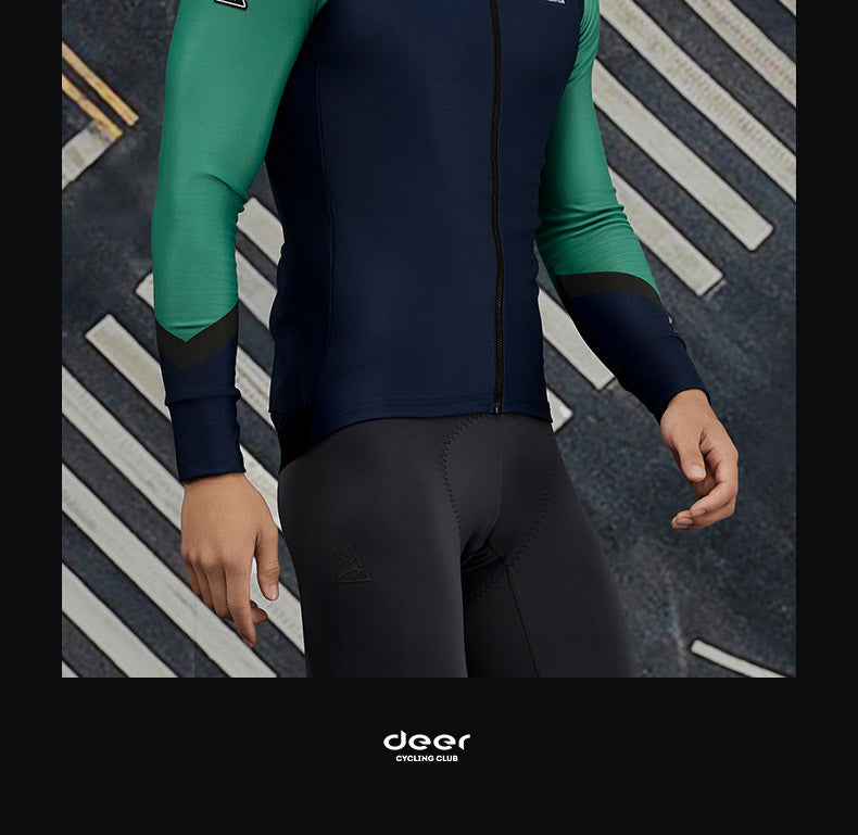 Men's AirWarm Fleece Ergonomic-Fit Long-Sleeve Cycling Jersey — product story image 20 of 32