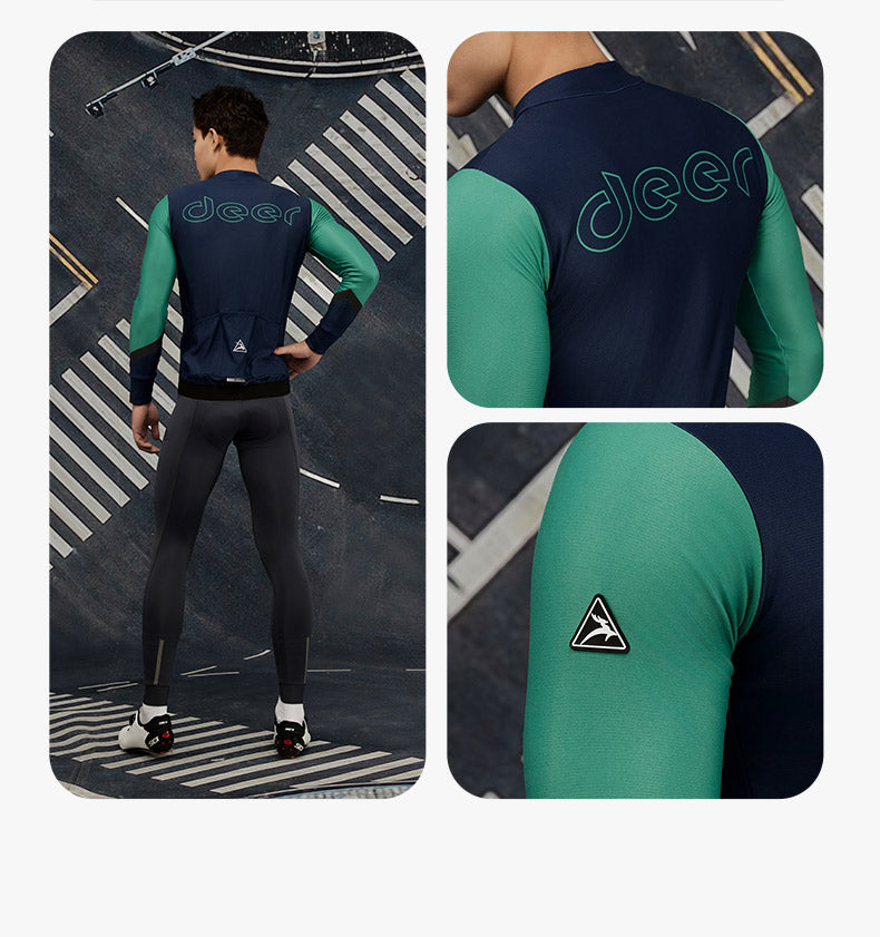 Men's AirWarm Fleece Ergonomic-Fit Long-Sleeve Cycling Jersey — product story image 26 of 32