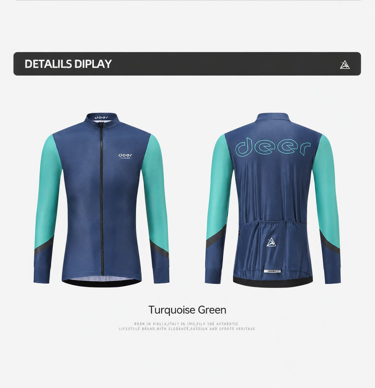 Men's AirWarm Fleece Ergonomic-Fit Long-Sleeve Cycling Jersey — product story image 32 of 32