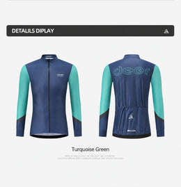 Men's AirWarm Fleece Ergonomic-Fit Long-Sleeve Cycling Jersey — thumbnail 32 of 32