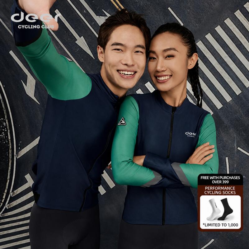 Women's AirWarm Fleece Cool-Weather Road Cycling Jersey — product story image 01 of 32