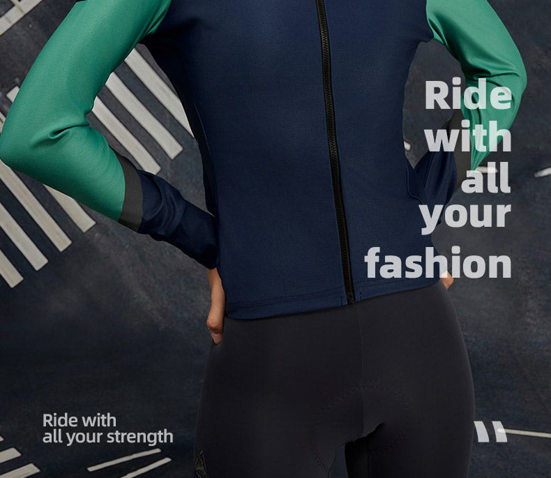Women's AirWarm Fleece Cool-Weather Road Cycling Jersey — product story image 08 of 32