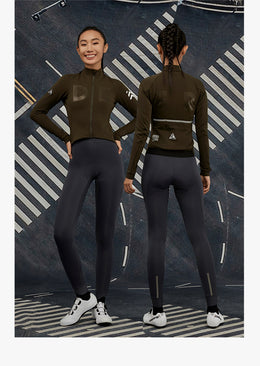 Women's AirWarm Fleece Long-Sleeve Cycling Jersey with Four Pockets — thumbnail 6 of 40