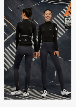 Women's AirWarm Fleece Long-Sleeve Cycling Jersey with Four Pockets — thumbnail 7 of 40