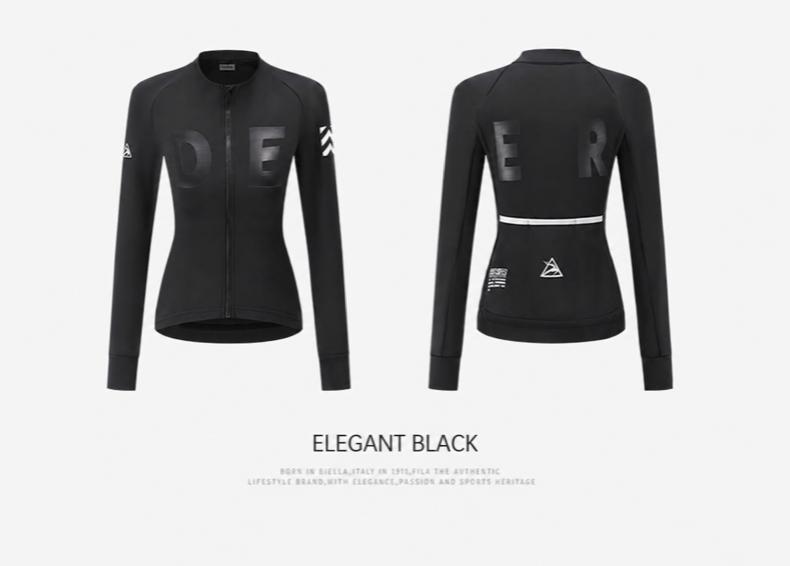 Women's AirWarm Fleece Long-Sleeve Cycling Jersey with Four Pockets — product story image 38 of 40