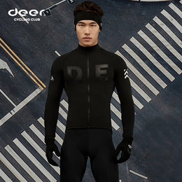 Men's AirWarm Fleece Long-Sleeve Cycling Jersey with Four Pockets — thumbnail 3 of 41