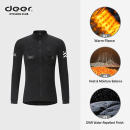 Men's AirWarm Fleece Long-Sleeve Cycling Jersey with Four Pockets — thumbnail 13 of 41