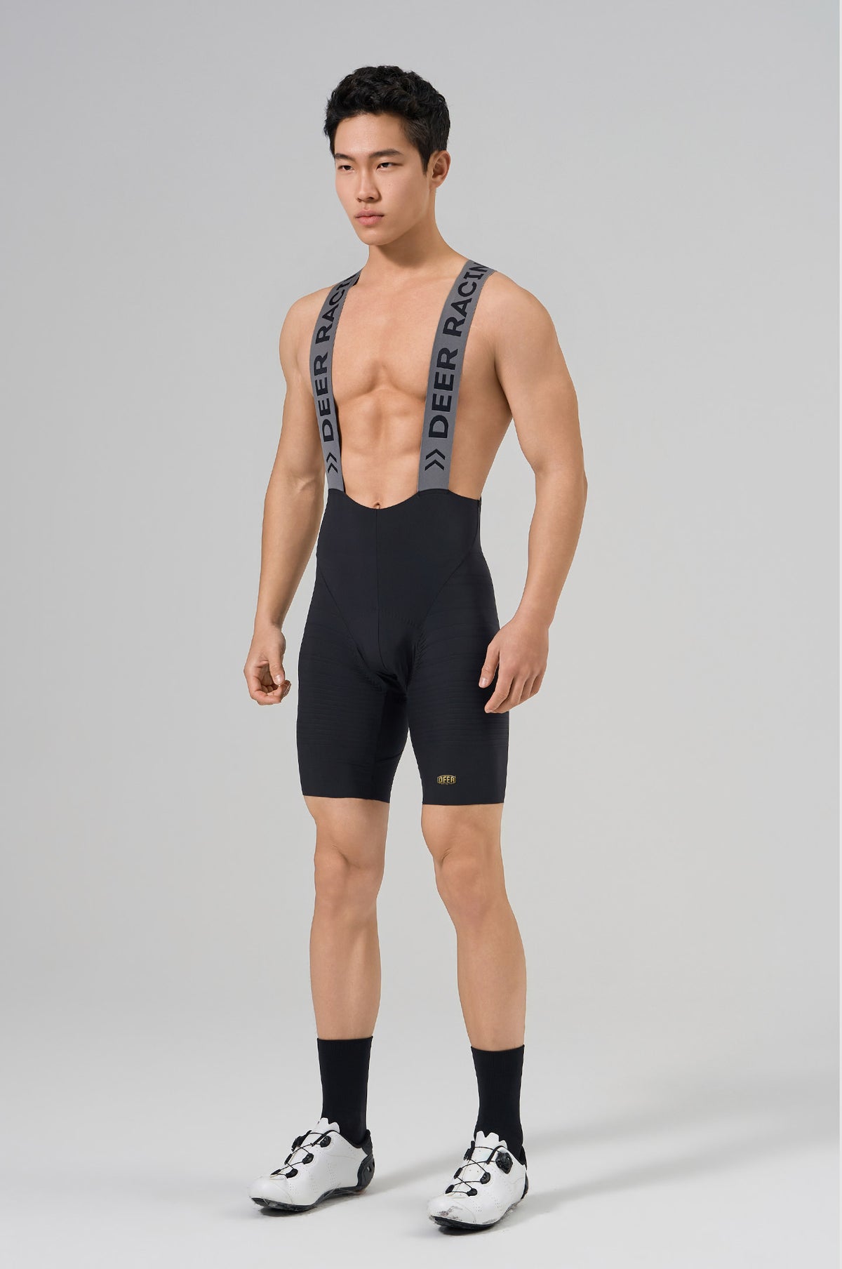 Men's Ventilated Mesh Cycling Bib Shorts with Ergonomic Chamois — product story image 03 of 14