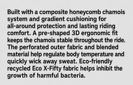 Men's Ventilated Mesh Cycling Bib Shorts with Ergonomic Chamois — thumbnail 9 of 14