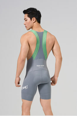 Men's Wide-Strap Cushioned Summer Road Cycling Bib Shorts — thumbnail 2 of 9