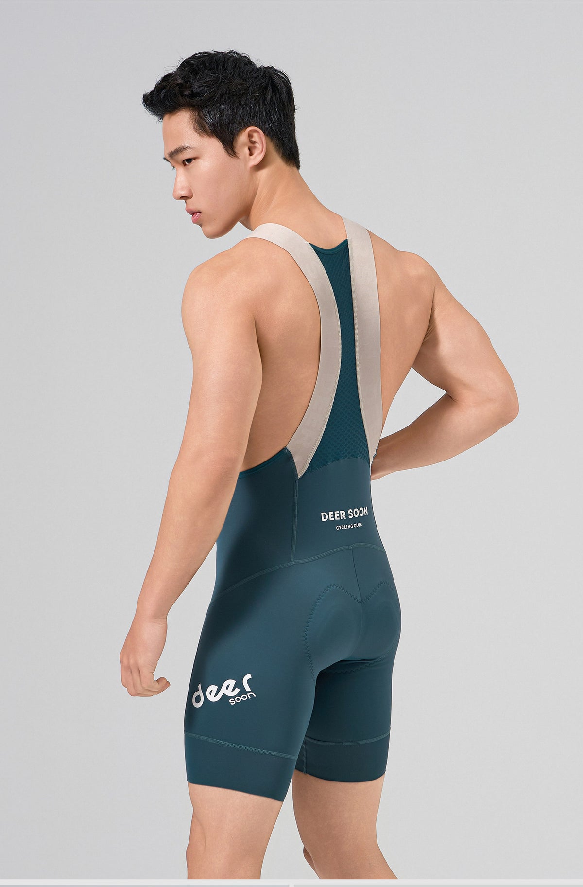 Men's Wide-Strap Cushioned Summer Road Cycling Bib Shorts — product story image 03 of 9