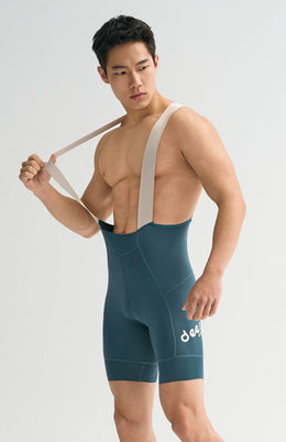 Men's Wide-Strap Cushioned Summer Road Cycling Bib Shorts — thumbnail 4 of 9