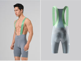 Men's Wide-Strap Cushioned Summer Road Cycling Bib Shorts — thumbnail 9 of 9
