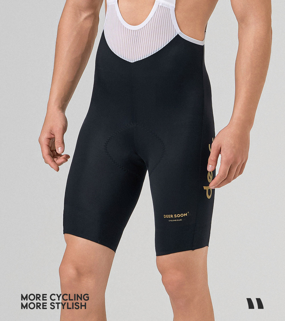 Men's Dual-Density Chamois Bib Shorts with Integrated Leg Openings — product story image 08 of 22