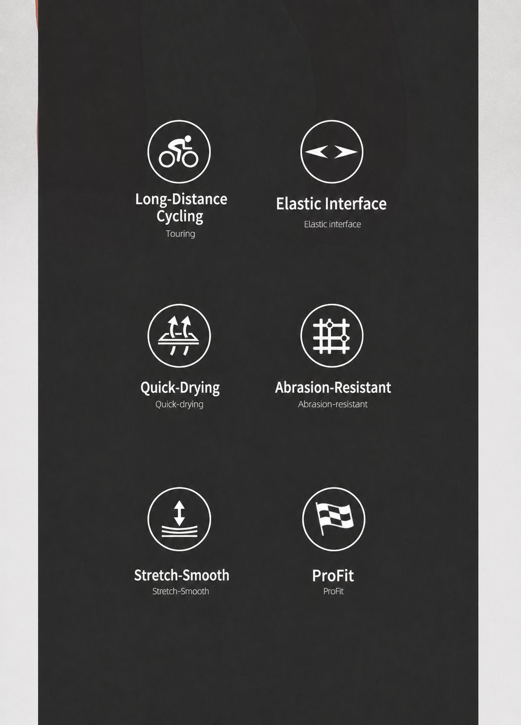 Men's Dual-Density Chamois Bib Shorts with Integrated Leg Openings — product story image 09 of 22