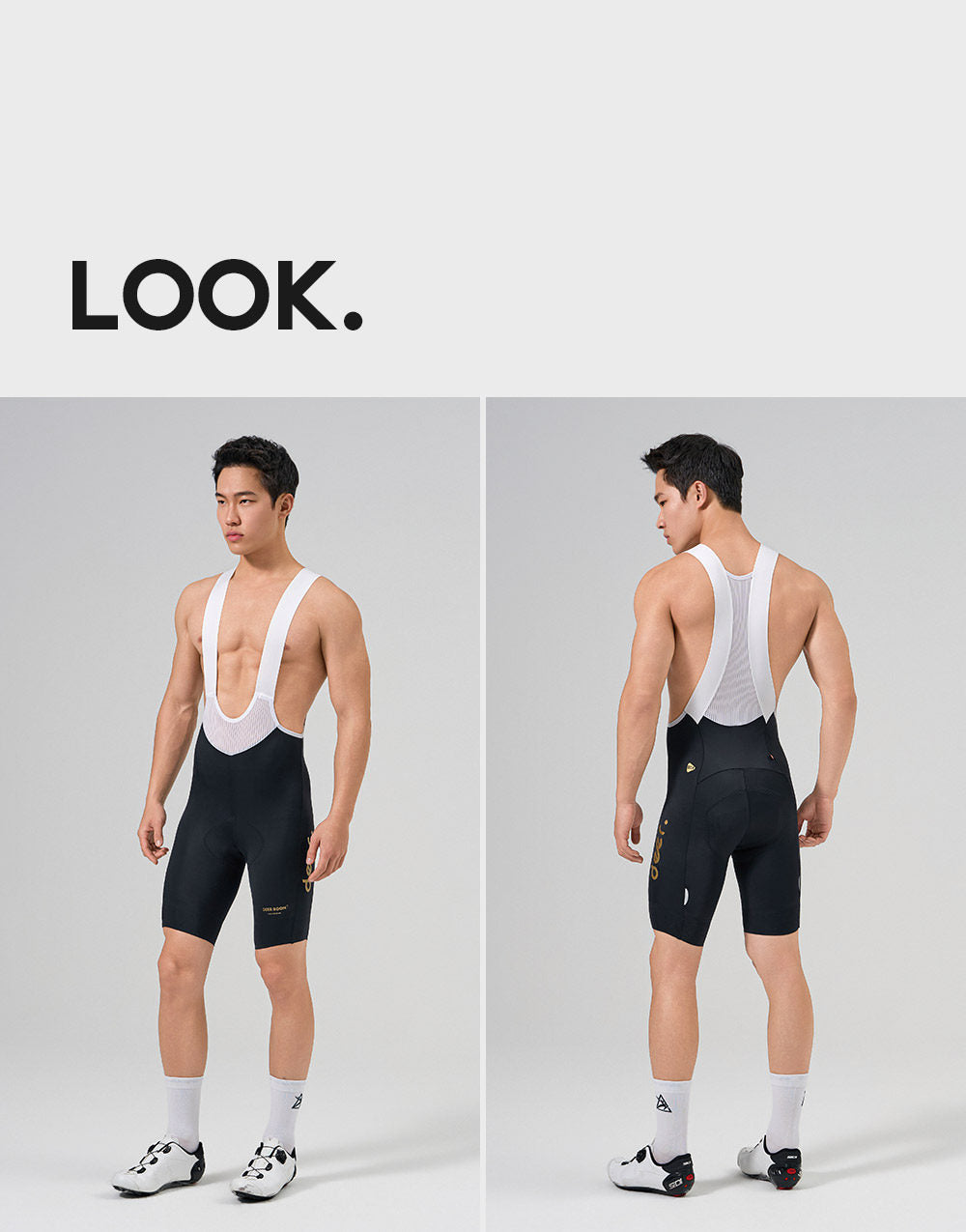 Men's Dual-Density Chamois Bib Shorts with Integrated Leg Openings — product story image 20 of 22
