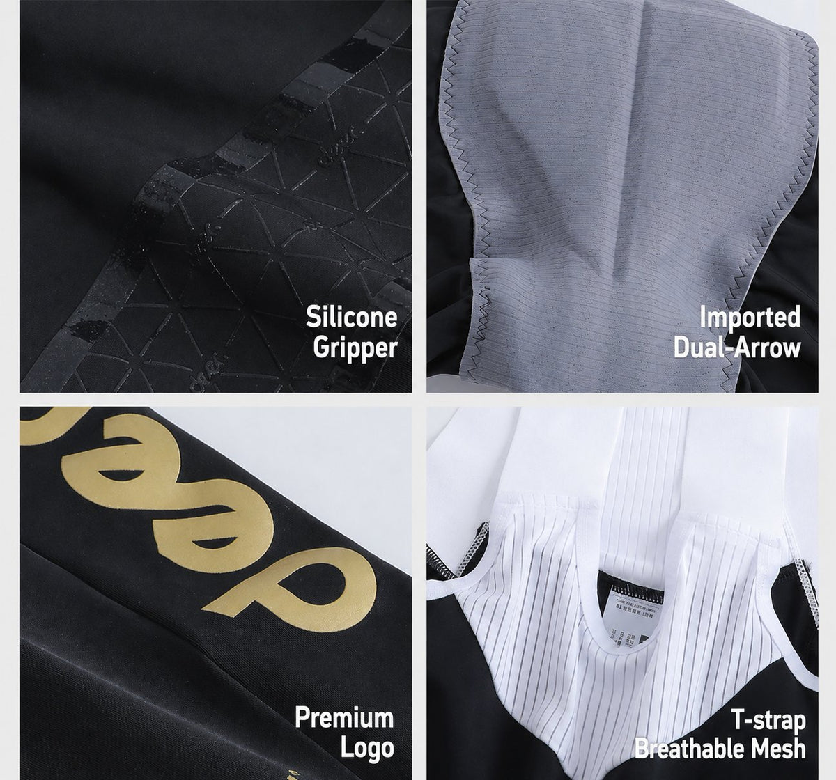 Men's Dual-Density Chamois Bib Shorts with Integrated Leg Openings — product story image 22 of 22