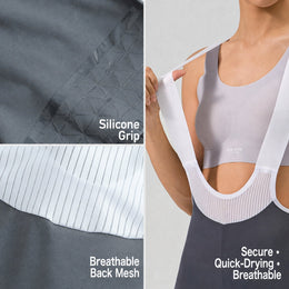 Women's Abrasion-Resistant Dual-Arrow Chamois Road Cycling Bib Shorts — thumbnail 5 of 22
