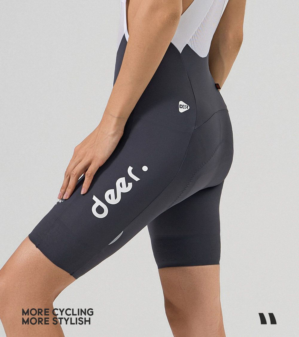 Women's Abrasion-Resistant Dual-Arrow Chamois Road Cycling Bib Shorts — product story image 08 of 22