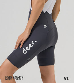 Women's Abrasion-Resistant Dual-Arrow Chamois Road Cycling Bib Shorts — thumbnail 8 of 22