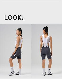Women's Abrasion-Resistant Dual-Arrow Chamois Road Cycling Bib Shorts — thumbnail 20 of 22